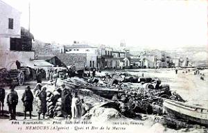 2381- Nemours - Quai et Rue de la Marine
